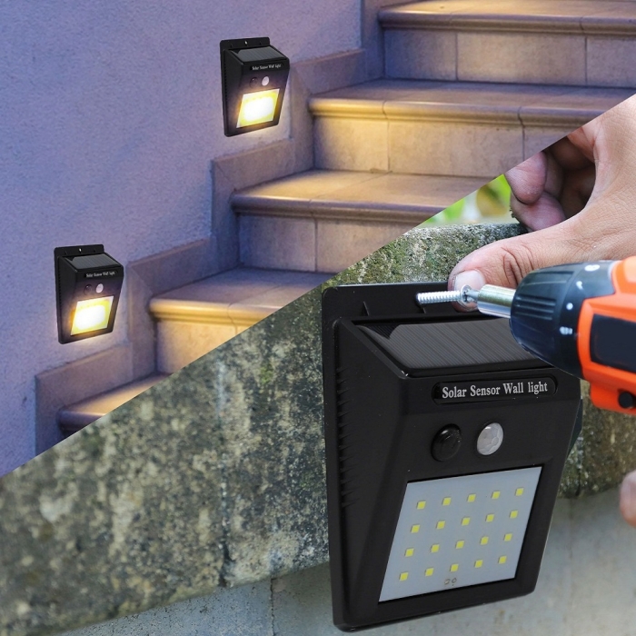 Lampe LED D'extérieur À Capteur Solaire 