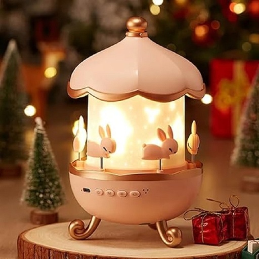 Veilleuse Projecteur Carrousel Lapin