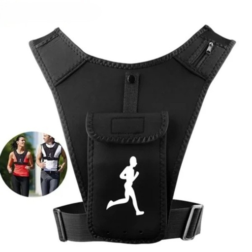 Gilet De Course Respirant Avec Poche De Téléphone Ajustable Waterproof Unisexe 